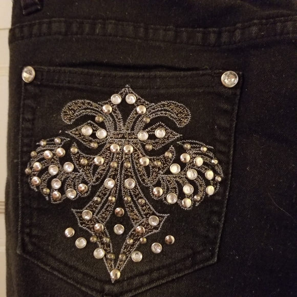 J & P Fashion black denim  jeans - Picture 3 of 8